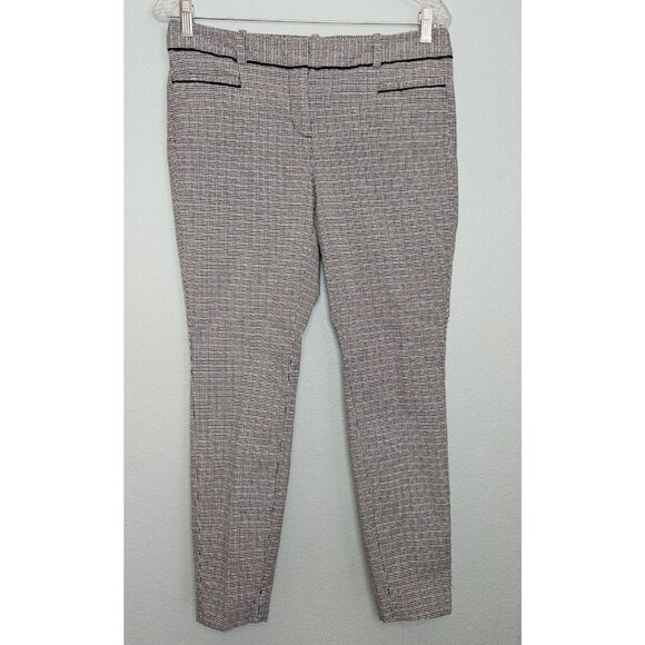 The Limited Exact Stretch Womens Ankle Pants Size 8 Black & White Grid Print - Picture 8 of 8